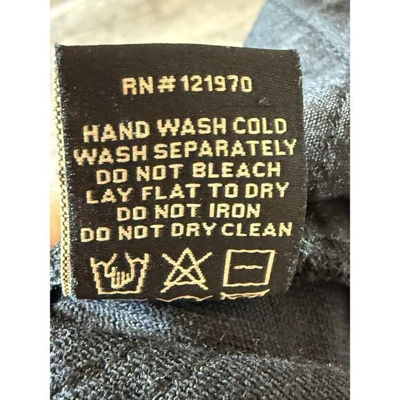 Flying Tomato Black Flare Denim Pants with Rhinestone Polka Dot Tie Belt Ml - Picture 6 of 8